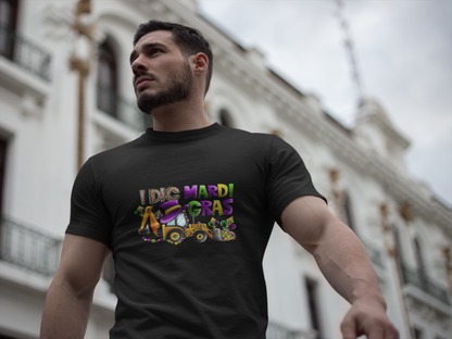 I Dig Mardi Gras Short-Sleeve Unisex Basic Softstyle Short-Sleeve T-Shirt