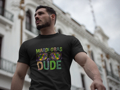 Mardi Gras Dude Unisex Staple Short-Sleeve T-Shirt