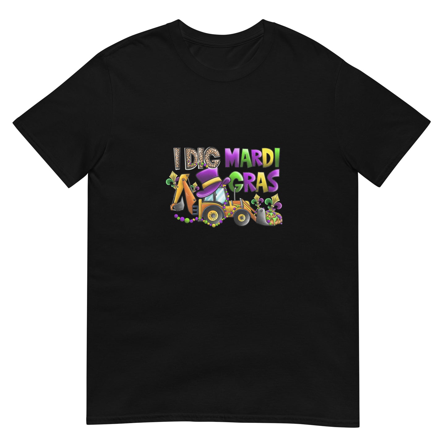 I Dig Mardi Gras Short-Sleeve Unisex Basic Softstyle Short-Sleeve T-Shirt