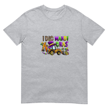 I Dig Mardi Gras Short-Sleeve Unisex Basic Softstyle Short-Sleeve T-Shirt