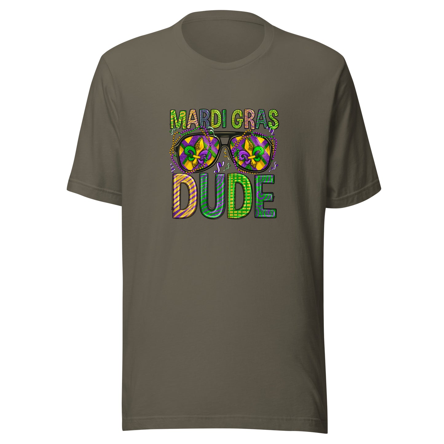 Mardi Gras Dude Unisex Staple Short-Sleeve T-Shirt