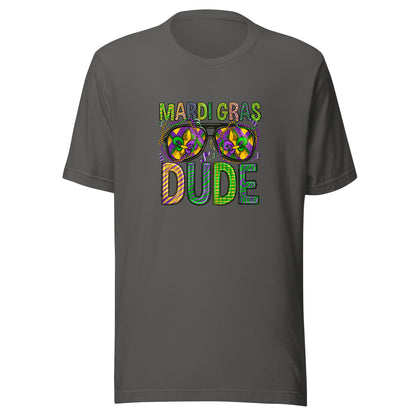 Mardi Gras Dude Unisex Staple Short-Sleeve T-Shirt