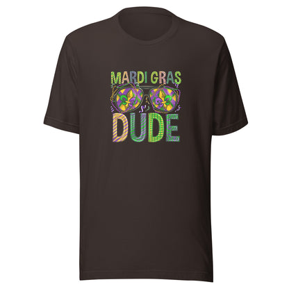 Mardi Gras Dude Unisex Staple Short-Sleeve T-Shirt