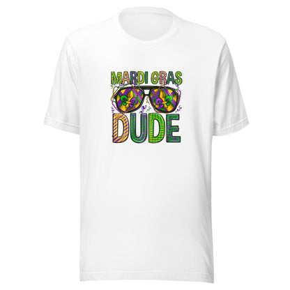 Mardi Gras Dude Unisex Staple Short-Sleeve T-Shirt